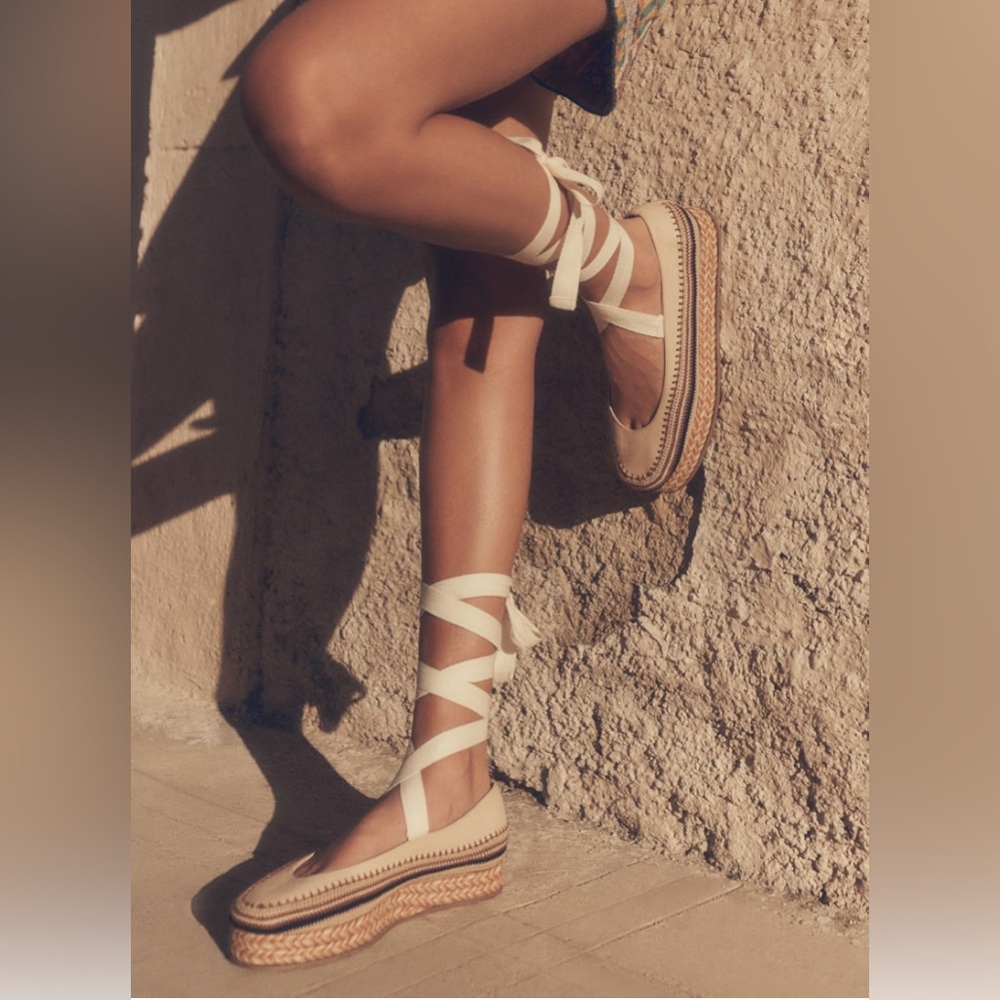 Ulla Johnson Crochet Platform Espadrilles